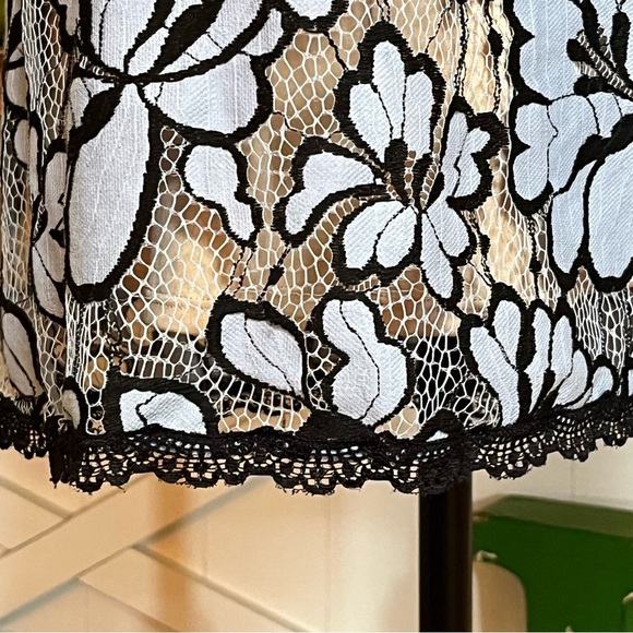 Plenty by Tracy Reese Lin Lace Blue Floral Lace Overlay Dress Size 10 Halter - Picture 3 of 7